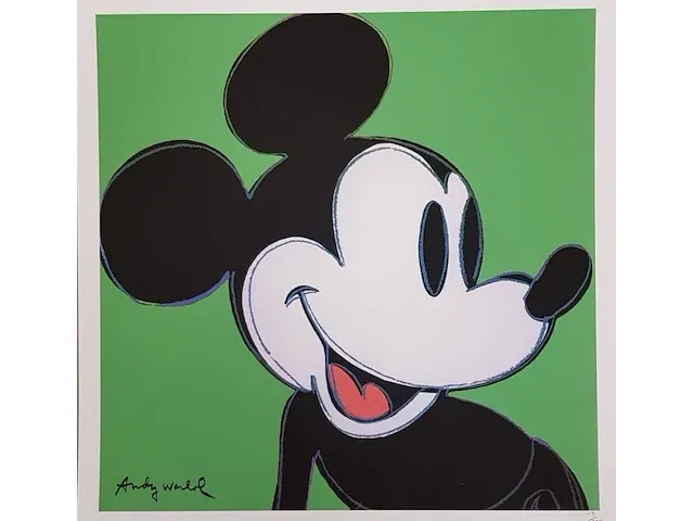 Andy warholl mickey mouse - afbeelding 1 van  1