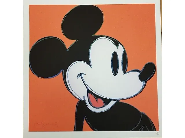 Andy warholl mickey mouse - afbeelding 1 van  1