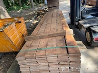 Angelim beschoeiingsplanken fijnbezaagd 3500-5500x150x20mm (156x) - afbeelding 1 van  3