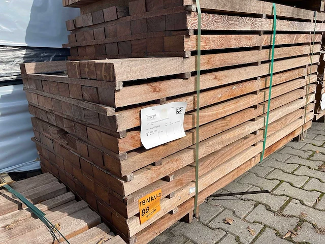 Angelim pedra balken fijnbezaagd 1600-1900x105x55mm (102x) - afbeelding 4 van  4