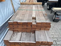 Angelim pedra balken fijnbezaagd 1600-1900x105x55mm (102x) - afbeelding 1 van  3