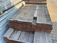 Angelim pedra balken fijnbezaagd 1600-1900x105x55mm (102x) - afbeelding 1 van  3