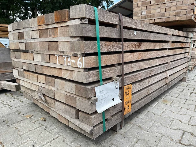 Angelim pedra balken fijnbezaagd 2500x105x55mm (41x) - afbeelding 2 van  3