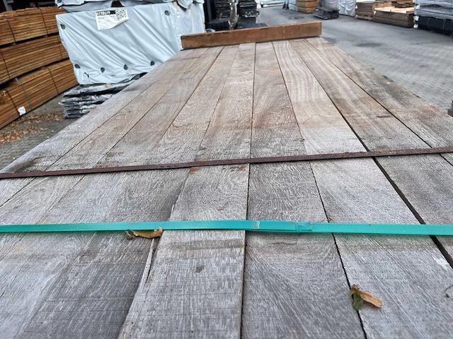 Angelim pedra balken fijnbezaagd 2500x105x55mm (81x) - afbeelding 1 van  3