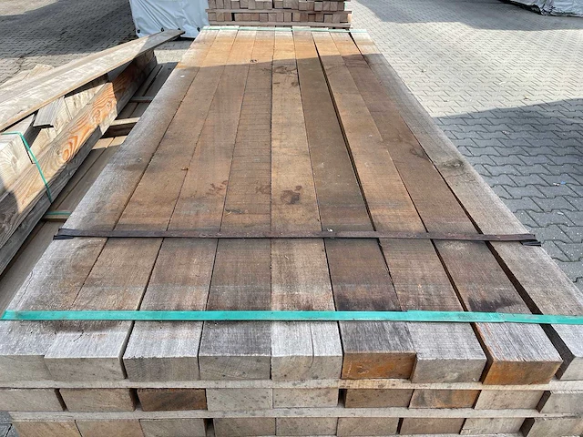 Angelim pedra fijnbezaagd 2500x105x55mm (81x) - afbeelding 1 van  3