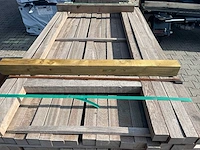 Angelim pedra palen fijnbezaagd 1850-2150x52x52mm (176x) - afbeelding 1 van  3