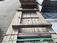 Angelim pedra palen fijnbezaagd 1850-2150x52x52mm (176x) - afbeelding 1 van  3
