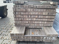 Angelim pedra palen fijnbezaagd 1850-2150x52x52mm (176x) - afbeelding 3 van  3