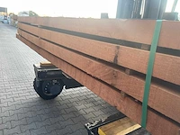 Angelim pedra palen fijnbezaagd 2500-3000x78x78mm (46x) - afbeelding 2 van  3