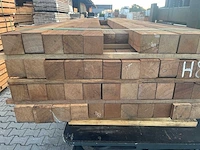 Angelim pedra palen fijnbezaagd 2500-3000x78x78mm (46x) - afbeelding 3 van  3
