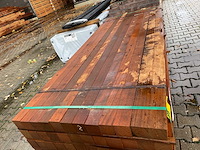 Angelim pedra palen fijnbezaagd 2500x78x78mm (72x) - afbeelding 1 van  3