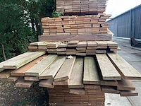 Angelim pedra planken fijnbezaagd 3500-5000x100x20mm (191x) - afbeelding 3 van  4