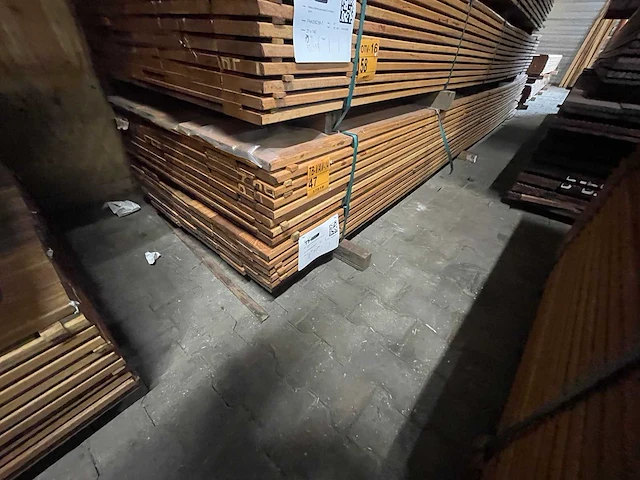 Angelim pedra planken geschaafd 2800-4950x145x21mm (87x) - afbeelding 4 van  4