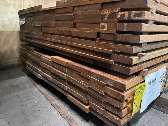 Angelim pedra planken geschaafd 2800-4950x145x21mm (87x) - afbeelding 3 van  3