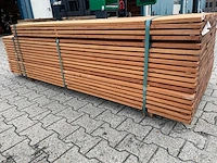 Angelim pedra planken geschaafd 3700x145x21mm (77x) - afbeelding 2 van  4