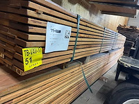 Angelim pedra planken geschaafd 3700x145x21mm (77x) - afbeelding 2 van  3