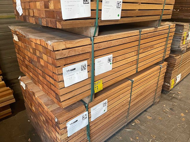 Angelim pedra regels geschaafd 1850x68x45mm (124x) - afbeelding 4 van  4