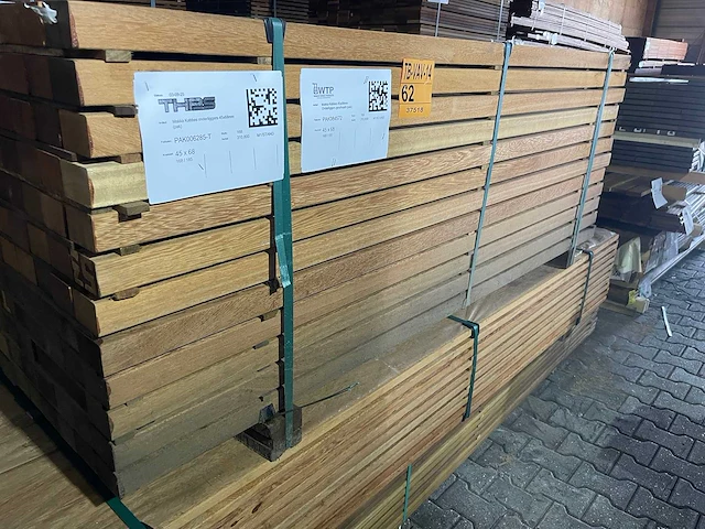Angelim pedra regels geschaafd 1850x68x45mm (168x) - afbeelding 2 van  3