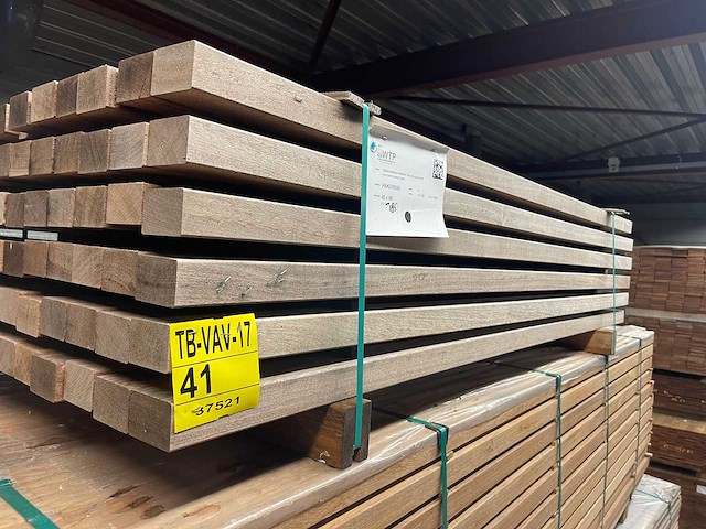 Angelim pedra regels geschaafd 1850x68x45mm (81x) - afbeelding 2 van  3