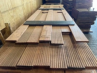 Angelim pedra vlonderplanken 4900-5500x143x21mm (89x) - afbeelding 1 van  3