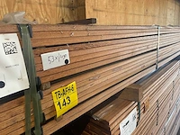 Angelim pedra vlonderplanken 4900-5500x143x21mm (96x) - afbeelding 2 van  3