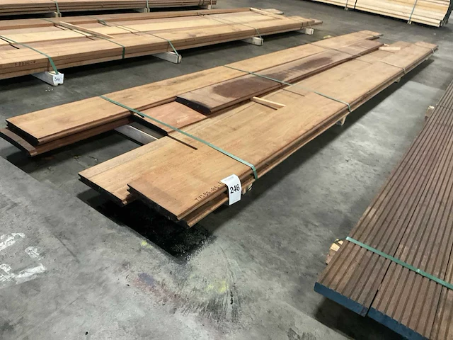 Angelim vermelho damwanddelen 30x220 mm (7x) - afbeelding 1 van  6