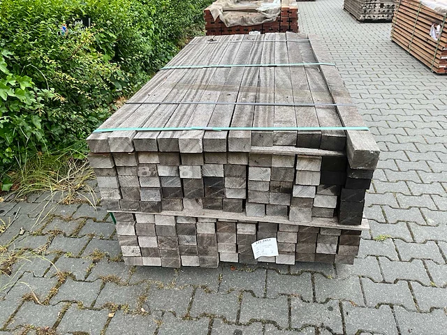 Angelim vermelho hardhout balk (2000-2500x80x50mm) (132x) - afbeelding 2 van  4