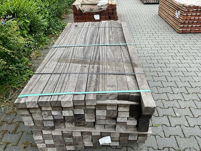 Angelim vermelho hardhout balk (2000-2500x80x50mm) (132x) - afbeelding 3 van  4