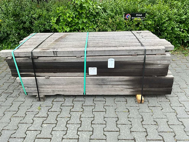Angelim vermelho hardhout balk (2000-2500x80x50mm) (132x) - afbeelding 4 van  4