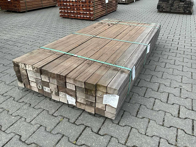 Angelim vermelho hardhout balk (2000x80x50mm) (60x) - afbeelding 1 van  4