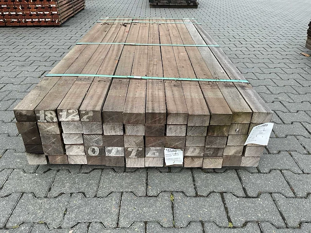 Angelim vermelho hardhout balk (2000x80x50mm) (60x) - afbeelding 2 van  4