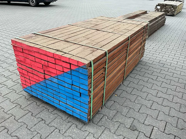Angelim vermelho hardhout balk (2000x90x45mm) (132x) - afbeelding 2 van  4