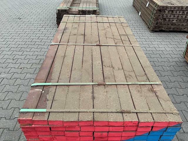 Angelim vermelho hardhout balk (2000x90x45mm) (132x) - afbeelding 4 van  4