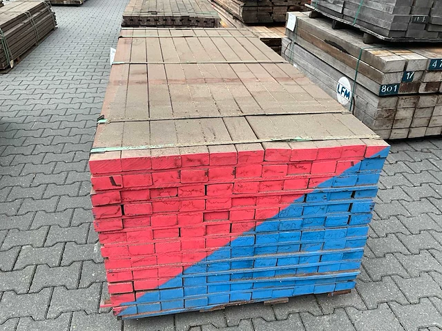 Angelim vermelho hardhout balk (2000x90x45mm) (132x) - afbeelding 2 van  4