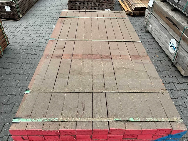 Angelim vermelho hardhout balk (2000x90x45mm) (132x) - afbeelding 4 van  4