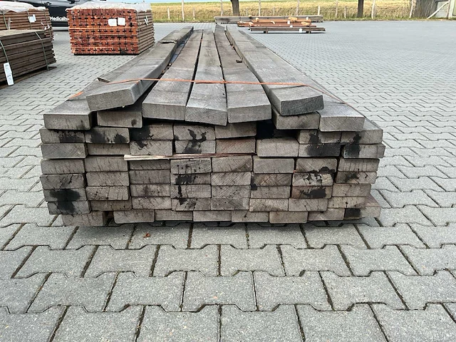 Angelim vermelho hardhout balk (4500x130x45mm) (65x) - afbeelding 3 van  4