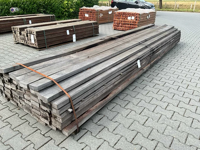 Angelim vermelho hardhout balk (4500x130x45mm) (65x) - afbeelding 4 van  4