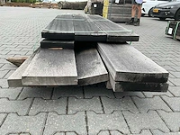 Angelim vermelho hardhout plank (2000-2500x275x50mm) (11x) - afbeelding 3 van  4