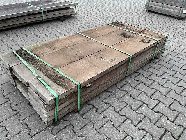 Angelim vermelho hardhout plank (2000x300x50mm) (13x) - afbeelding 4 van  4