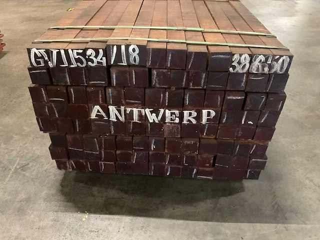 Angelim vermelho palen 70x70 mm (104x) - afbeelding 2 van  5