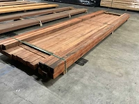 Angelim vermelho palen geschaafd 68x68 mm (21x) - afbeelding 3 van  6