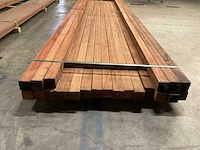 Angelim vermelho palen geschaafd 68x68 mm (21x) - afbeelding 4 van  6