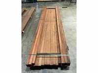 Angelim vermelho palen geschaafd 68x68 mm (21x) - afbeelding 5 van  6