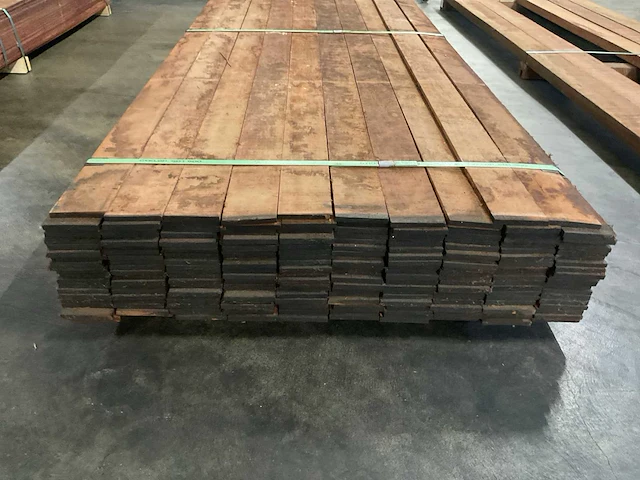 Angelim vermelho planken 10x100 mm (200x) - afbeelding 4 van  5