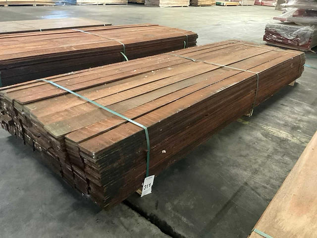 Angelim vermelho planken 10x100 mm (240x) - afbeelding 1 van  5