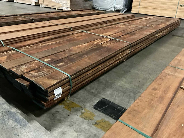 Angelim vermelho planken 20x150 mm (62x) - afbeelding 1 van  6