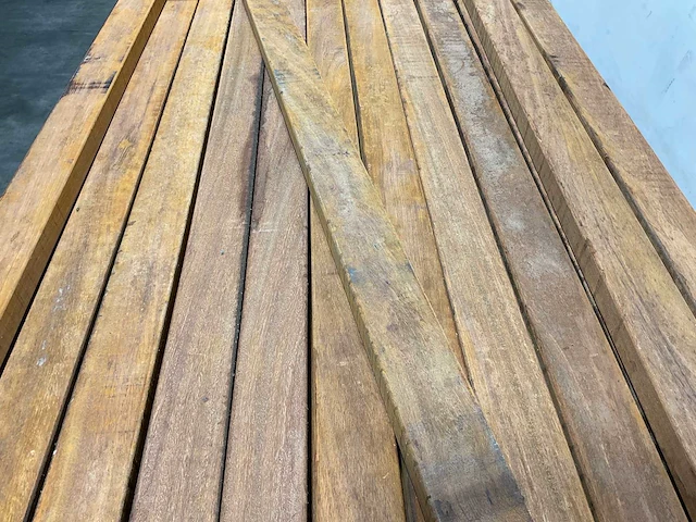 Angelim vermelho regel geschaafd 250x9x4,5 cm (50x) - afbeelding 3 van  7