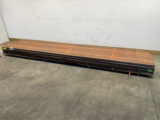 Angelim vermelho regel geschaafd 450x9x4,5 cm (20x) - afbeelding 1 van  6