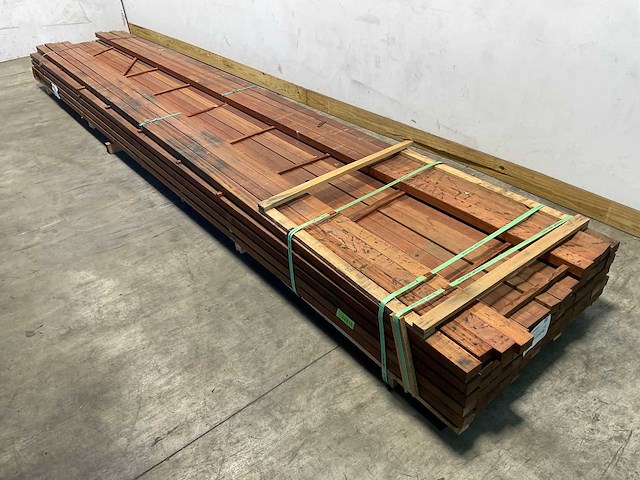 Angelim vermelho regel geschaafd 500x7x4,5 cm (30x) - afbeelding 1 van  6