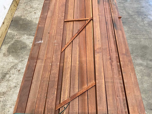 Angelim vermelho regel geschaafd 500x7x4,5 cm (30x) - afbeelding 3 van  6